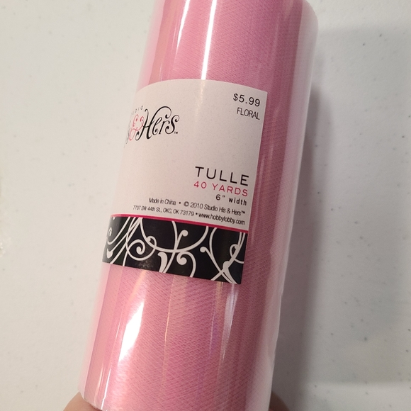 Hobby Lobby Party Supplies 4 Yards Of Blush Pink Tulle Poshmark